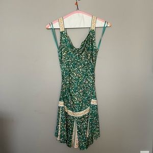 Dvf green printed dress 4 ASO Marissa Cooper The OC y2k